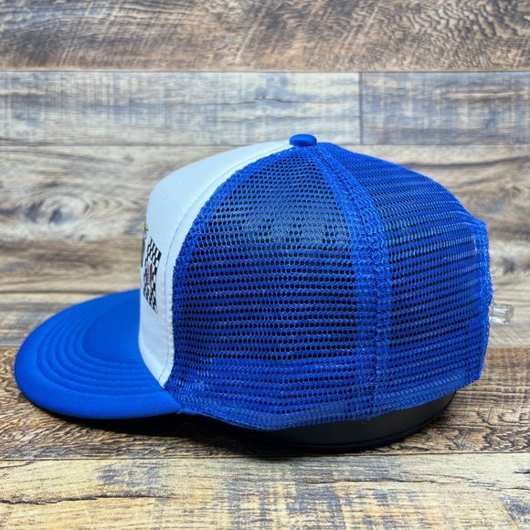 Vintage Frostie McLaren Grand Prix Mens Trucker Hat Blue Snapback Formula 1 Cap - Picture 3 of 6